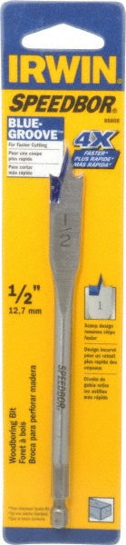 Irwin 88808 Spade-Blade Drill Bit 1/2" Drill Bit, High Speed Steel