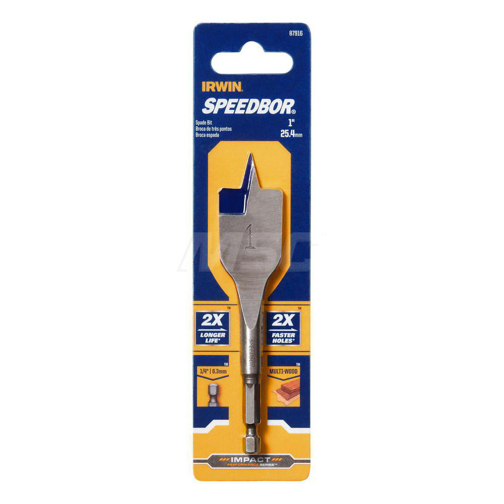 Irwin 87916 Spade-Blade Drill Bit 1" Drill Bit, High Speed Steel
