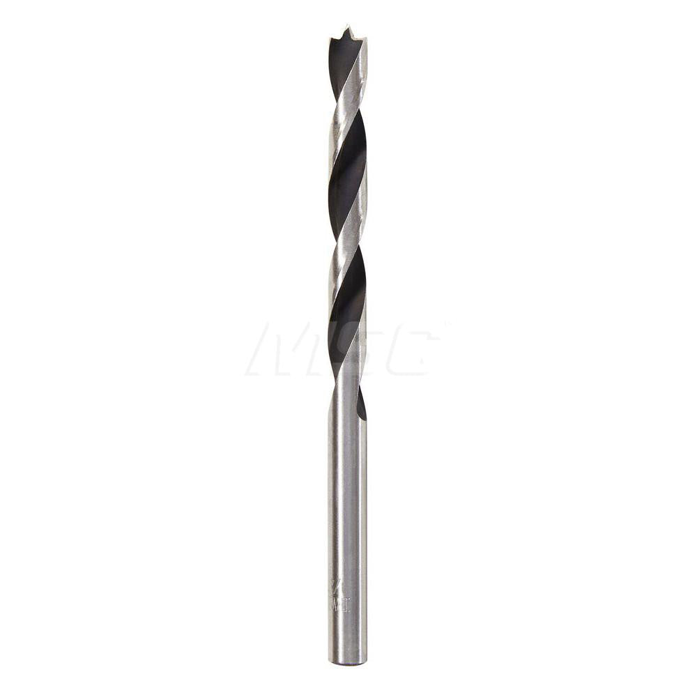 Irwin 49614 1/4", 2-1/2" Flute Length, Bright Finish, Carbon Steel Brad Point Drill Bit