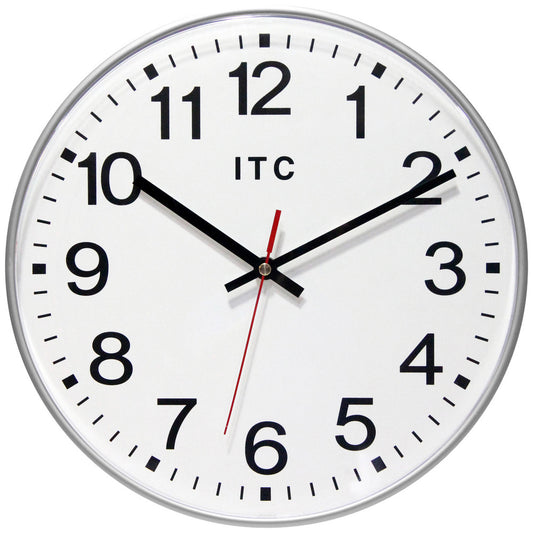 Infinity Instruments 14529SV-830 Office Wall Clocks Clock Type Dial  Display Type Analog  Power Source Battery  Clock Movement Control Manual  Face Color White  Case Color Silver
