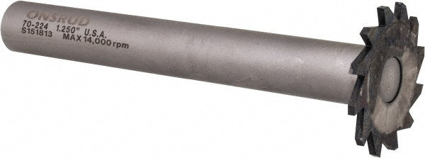 Onsrud 70-224 Slitting & Slotting Saw 1-1/4" Dia, 1/16" Thick, 12 Teeth, Solid Carbide