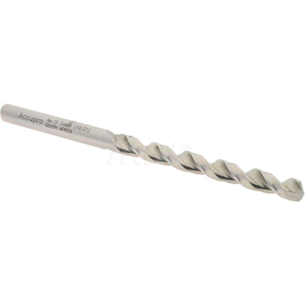 Accupro 1640422-AC Jobber Length Drill Bit #19, 130 &deg, Cobalt