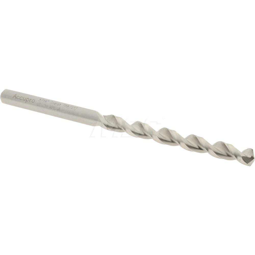 Accupro 1640476-AC Jobber Length Drill Bit 3/16" Dia, 130 &deg, Cobalt