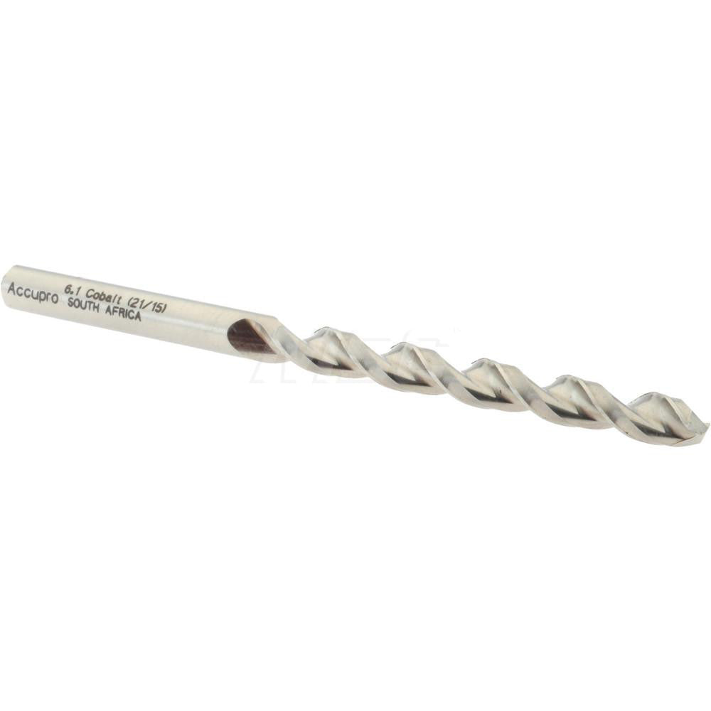 Accupro 1640610-AC Jobber Length Drill Bit 6.1 mm Dia, 130 &deg, Cobalt