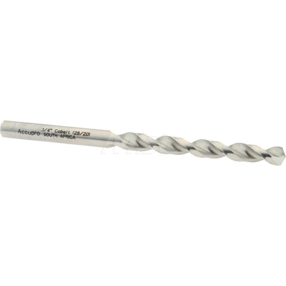 Accupro 1640635-AC Jobber Length Drill Bit Letter E (1/4"), 130 &deg, Cobalt