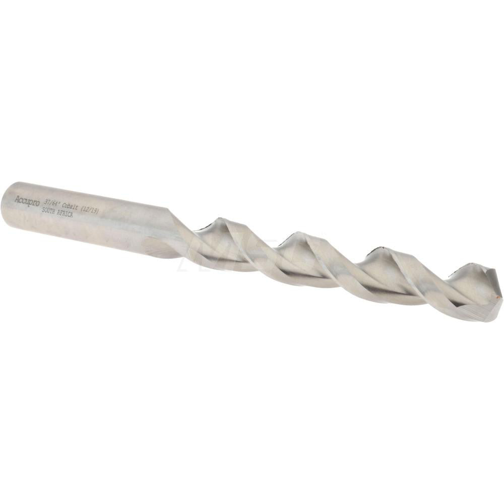 Accupro 1641468-AC Jobber Length Drill Bit 37/64" Dia, 130 &deg, Cobalt