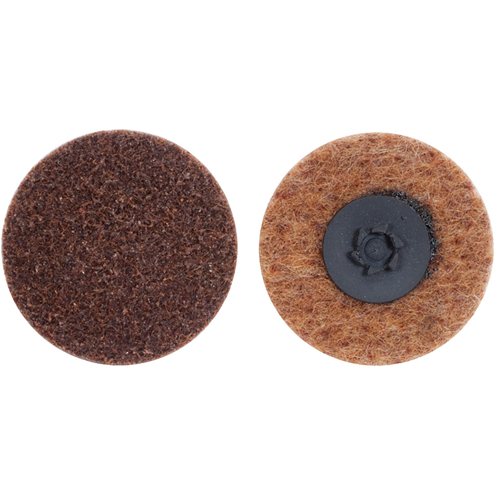 Merit Abrasives 66623340025 Quick-Change Disc Power-Lock Type 1, 1-1/2" Disc Dia, Aluminum Oxide, Non-Woven