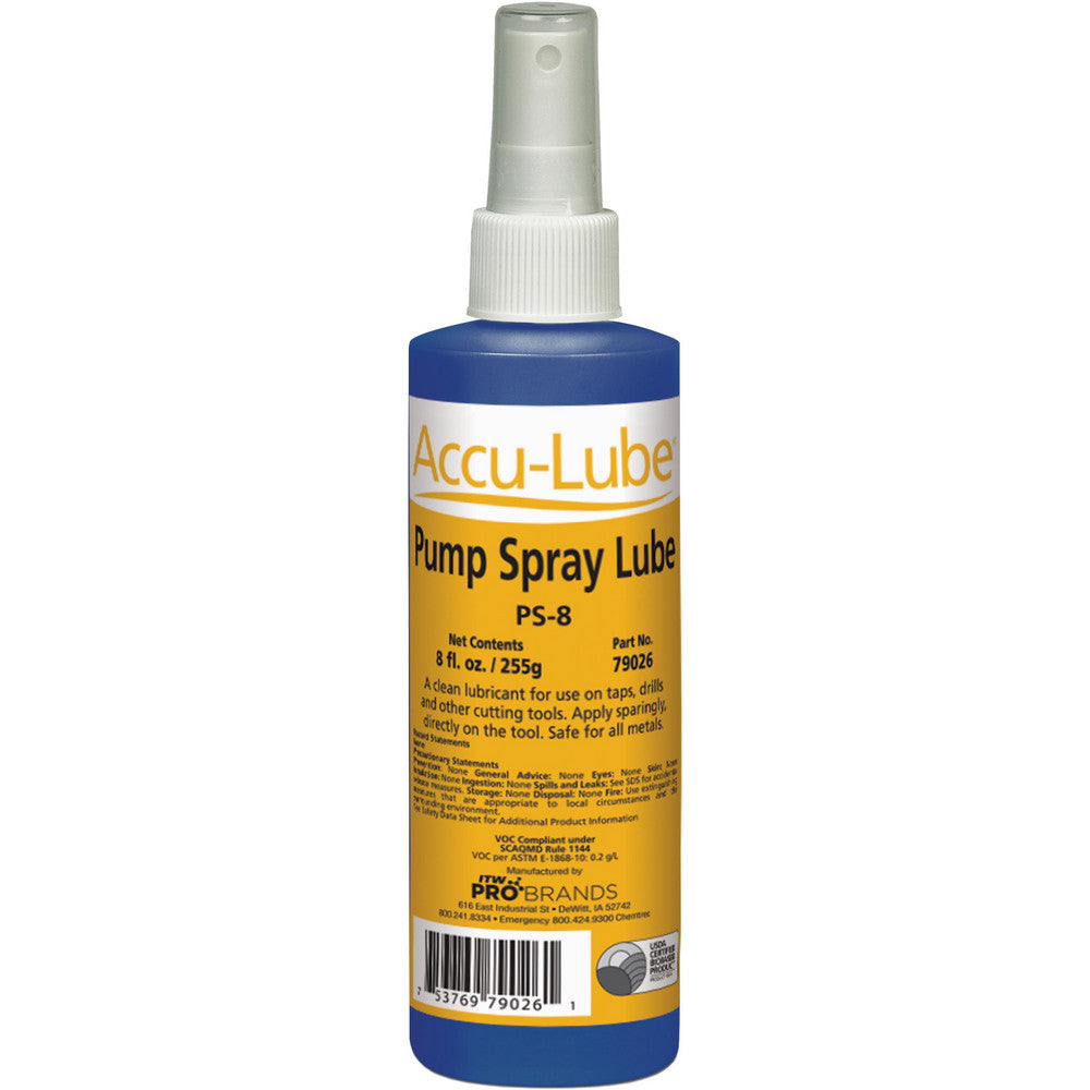 Accu-Lube 79026 Cutting & Sawing Fluid Accu-Lube Pump Spray, Liquid, 8 oz Bottle