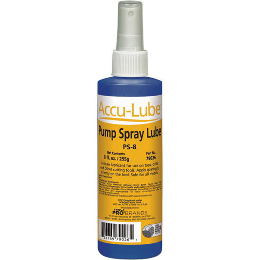 Accu-Lube 79026 Cutting & Sawing Fluid Accu-Lube Pump Spray, Liquid, 8 oz Bottle
