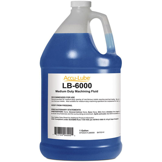 Accu-Lube LB6000 Cutting & Sawing Fluid Accu-Lube LB-6000, Liquid, 1 gal Bottle