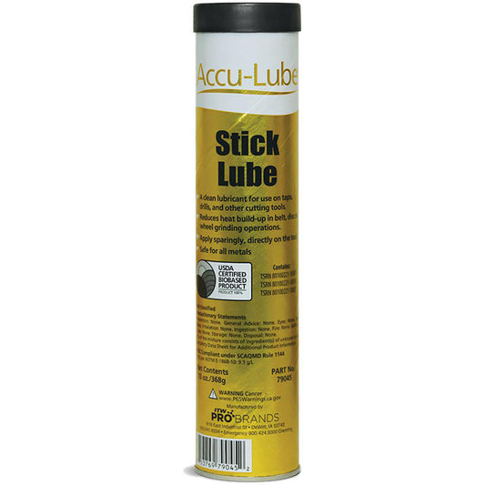 Accu-Lube 79045 Grinding Fluid Accu-Lube Stick Lube, Solid, 13 oz Tube