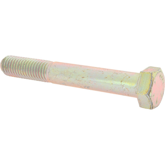 HHCS Made In USA 39158 Hex Head Cap Screw 5/8-11 x 4-1/2", Grade 8 Steel, Zinc Yellow Dichromate Finish