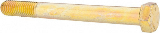 HHCS Made In USA 39161 Hex Head Cap Screw 5/8-11 x 6", Grade 8 Steel, Zinc Yellow Dichromate Finish