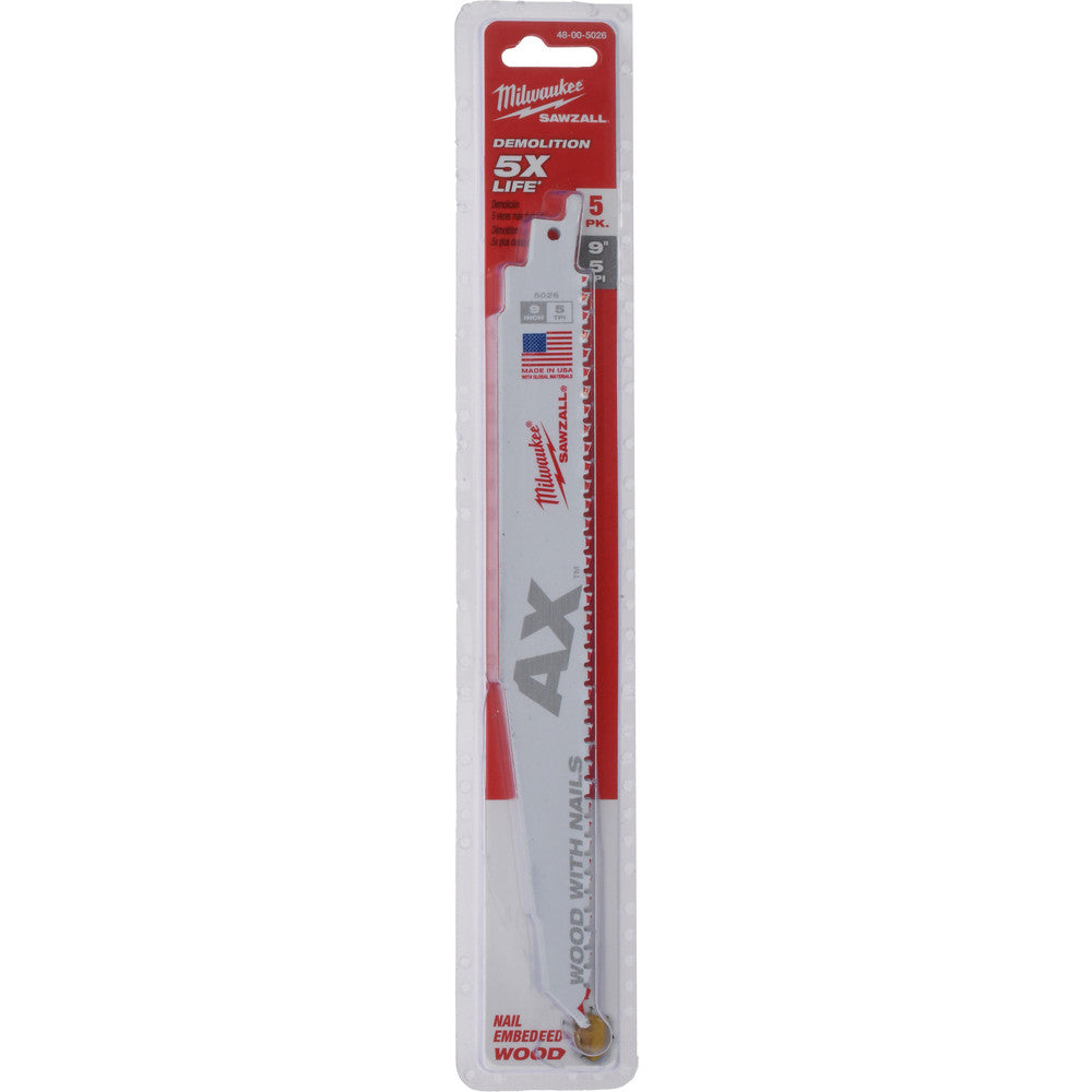 Milwaukee Tool 48-00-5026 Reciprocating Saw Blade Steel