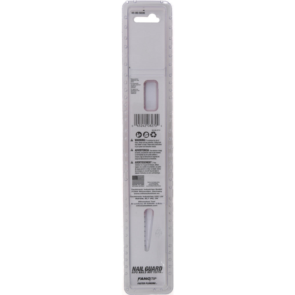 Milwaukee Tool 48-00-5036 Reciprocating Saw Blade Steel