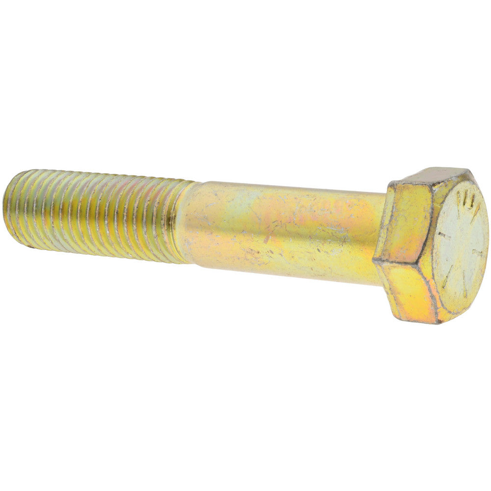 HHCS Made In USA MSC39180 Hex Head Cap Screw 3/4-10 x 4", Grade 8 Steel, Zinc Yellow Dichromate Finish