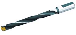 Kennametal 1798211 Replaceable-Tip Drill 12.7 to 13.2 mm Dia, 127 mm Max Depth, 19.05 mm Straight-Cylindrical Shank