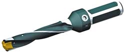 Kennametal 1505180 Replaceable-Tip Drill 22.23 to 22.73 mm Dia, 120 mm Max Depth, 25.4 mm Weldon Flat Shank