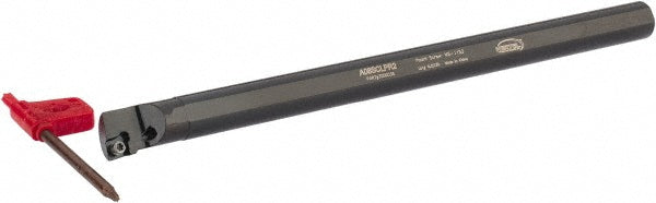 Hertel 7000038 Indexable Boring Bar A08SCLPR2 1/2", 0.6000" Min Bore, Right Hand, -5 deg Lead, Steel