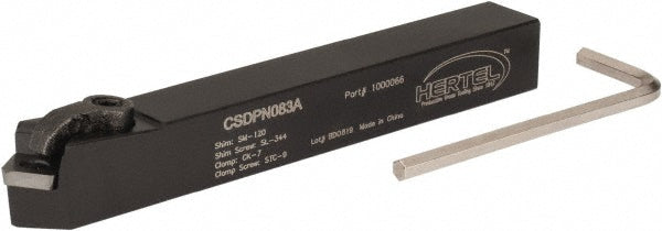 Hertel 1000066 Neutral CSDP Positive Rake Indexable Turning Toolholder
