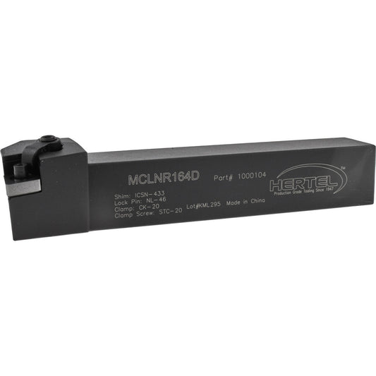 Hertel 1000104 RH MCLN Negative Rake Indexable Turning Toolholder