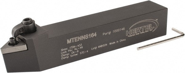 Hertel 1000146 Neutral MTEN -10&deg Negative Rake Indexable Turning Toolholder