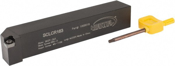 Hertel 1000019 RH SCLC Neutral Rake Indexable Turning Toolholder