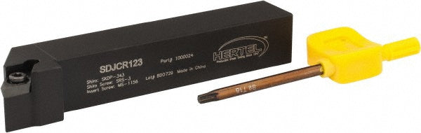 Hertel 1000024 RH SDJC Neutral Rake Indexable Turning Toolholder