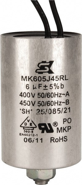 EBM Papst 99285-4-7320 6 Microfarad Rating, Plastic, Blower Capacitor