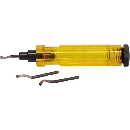 Shaviv 155-29078 Hand Deburring Tool Set 4 Pc, High Speed Steel