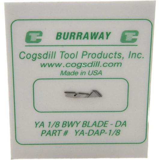 Cogsdill Tool YA-DAP-1/8 1/8", Type A Double Angle, Replacement Deburring Blade