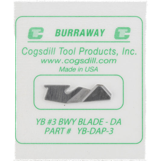 Cogsdill Tool YB-DAP-3 No. 3, Type B Double Angle, Replacement Deburring Blade