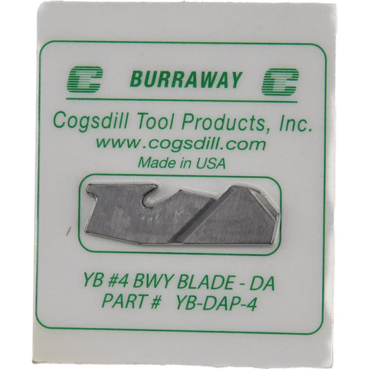 Cogsdill Tool YB-DAP-4 No. 4, Type B Double Angle, Replacement Deburring Blade