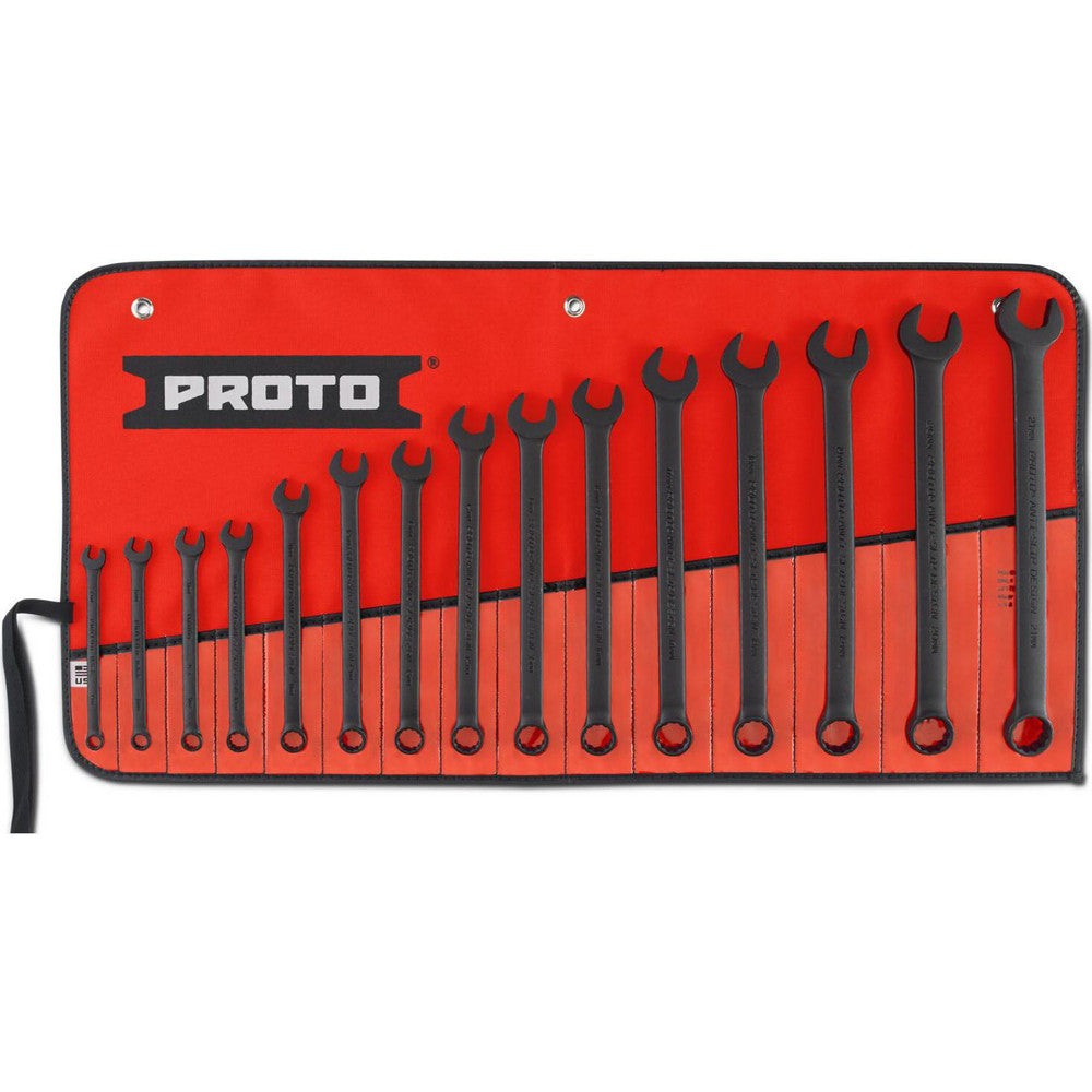 Proto J1200F-MBASD Combination Wrench Set 15 Pc, Metric