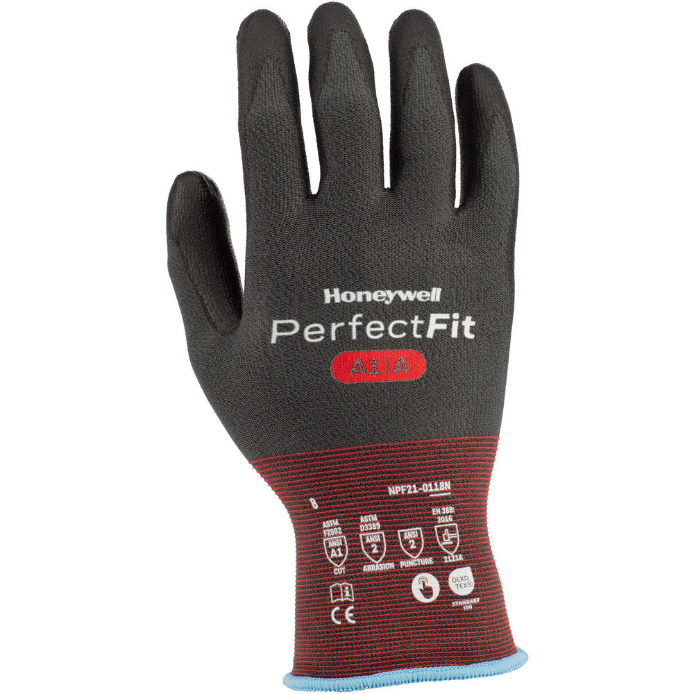 Honeywell NPF21-0118N-8 Cut, Puncture & Abrasion-Resistant Gloves Perfect Fit 3.0 Perfect Fit 3.0 NPF21-0118N, Size Medium, ANSI Cut A1, ANSI Puncture 2, Polyurathane, Carbon, Elastane, Nylon & Polyurethane
