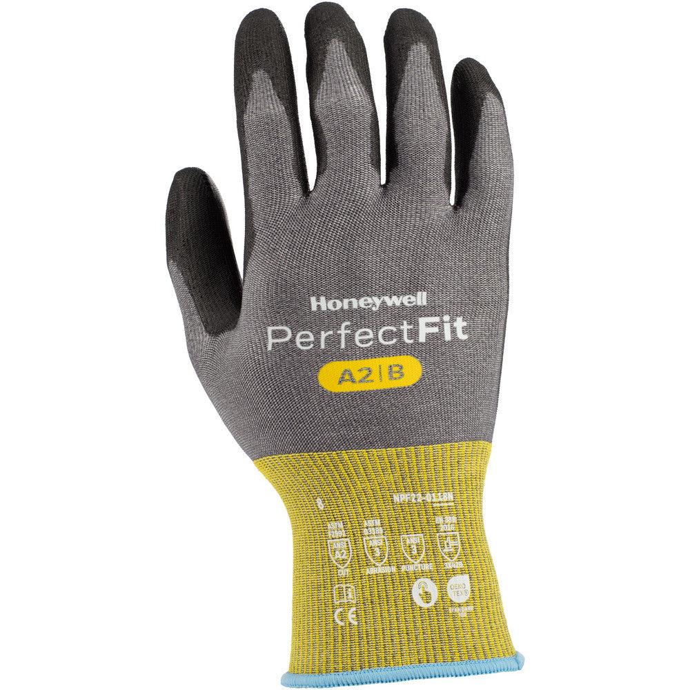 Honeywell NPF22-0118N-9 Cut, Puncture & Abrasion-Resistant Gloves Perfect Fit 3.0 Perfect Fit 3.0 NPF22-0118N, Size Large, ANSI Cut A2, ANSI Puncture 3, Polyurathane, Carbon, Elastane, HPPE, Nylon & Polyurethane