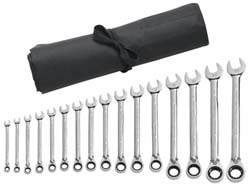 GEARWRENCH 9567RN Combination Wrench Set 7 Pc, 1/2" 11/16" 3/4" 3/8" 5/8" 7/16" & 9/16" Wrench, Inch