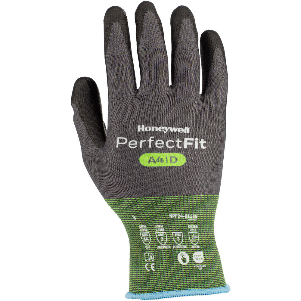 Honeywell NPF24-0118N-9 Cut, Puncture & Abrasion-Resistant Gloves Perfect Fit 3.0 Perfect Fit 3.0 NPF24-0118N, Size Large, ANSI Cut A4, ANSI Puncture 3, Polyurathane, Carbon, Elastane, HPPE, Nylon & Polyurethane