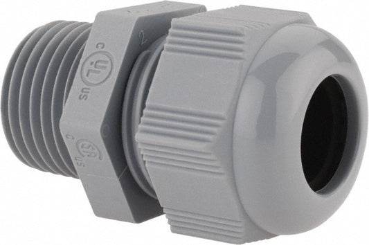 Thomas & Betts CC-NPT-12-G Conduit Cable Gland For Liquid-Tight, Nylon, 1/2" Trade Size