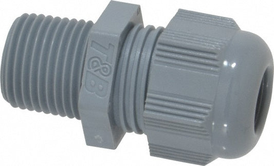 Thomas & Betts CC-NPT-38-G Conduit Cable Gland For Liquid-Tight, Nylon, 3/8" Trade Size