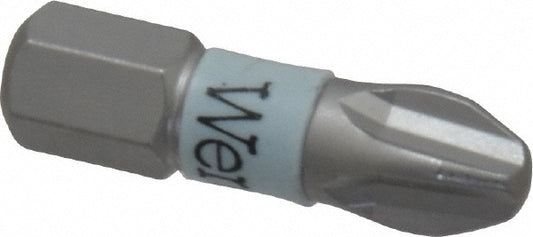 Wera 05071012001 Power Screwdriver Bit #3 Phillips, PH3 Speciality Point Size, 1/4" Hex Drive