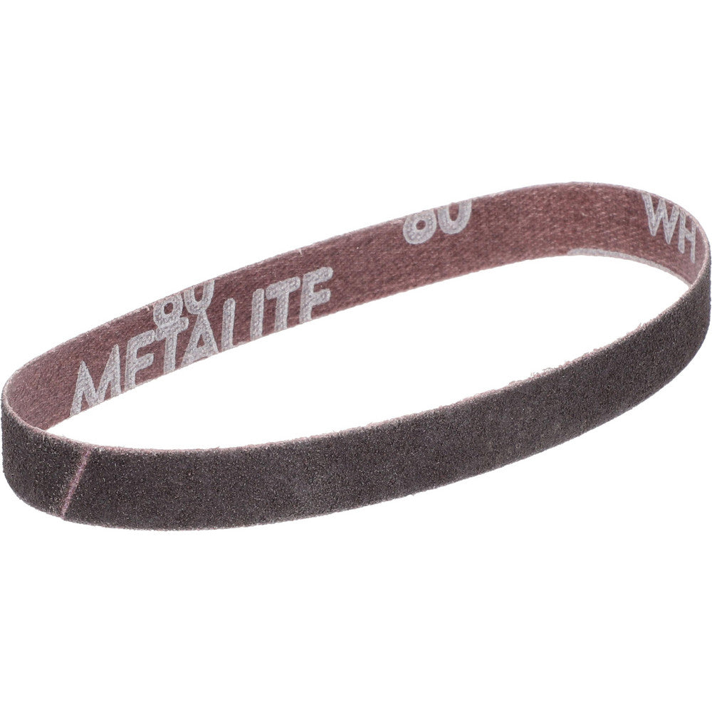 Norton 78072727554 Abrasive Belt  1/2" Wide, 12" OAL, 80 Grit, Aluminum Oxide