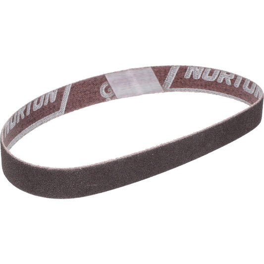 Norton 78072727553 Abrasive Belt  1/2" Wide, 12" OAL, 100 Grit, Aluminum Oxide