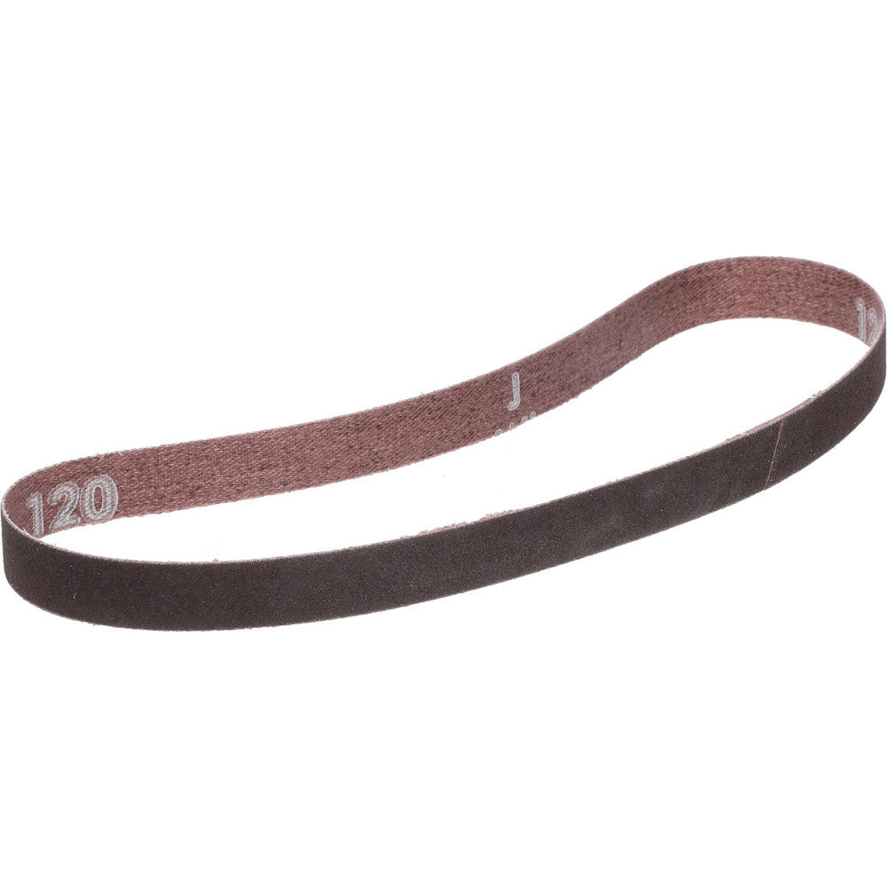 Norton 78072727558 Abrasive Belt  1/2" Wide, 18" OAL, 120 Grit, Aluminum Oxide