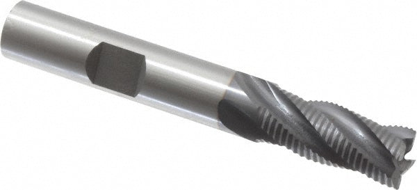 OSG 4559708 Square End Mill 3/8'' Dia, 7/8'' LOC, 3/8'' Shank Dia, 2-5/8'' OAL, 4 Flutes, Cobalt