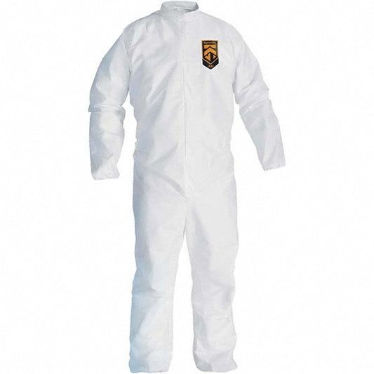 KleenGuard 46006 Disposable Coveralls Size 3X-Large, SMS, Zipper Closure
