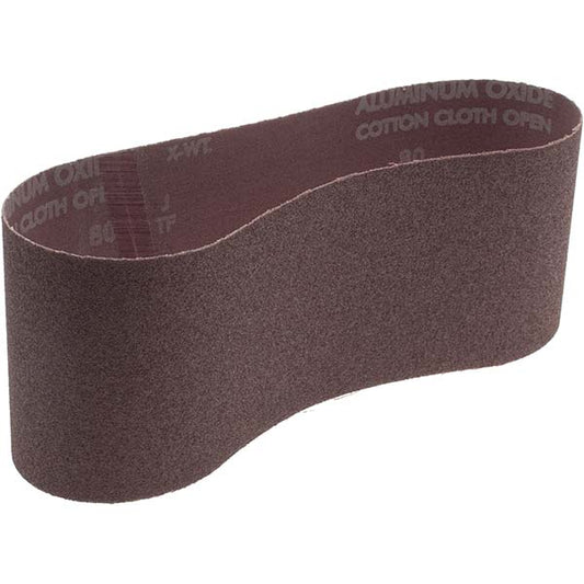 Norton 78072727944 Abrasive Belt  4" Wide, 24" OAL, 80 Grit, Aluminum Oxide