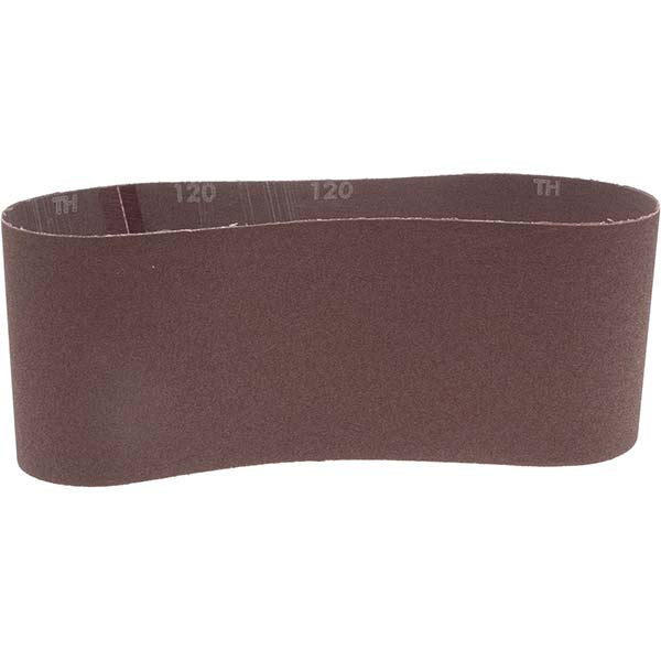 Norton 78072727942 Abrasive Belt 4" Wide, 24" Long, 120 Grit, Aluminum Oxide