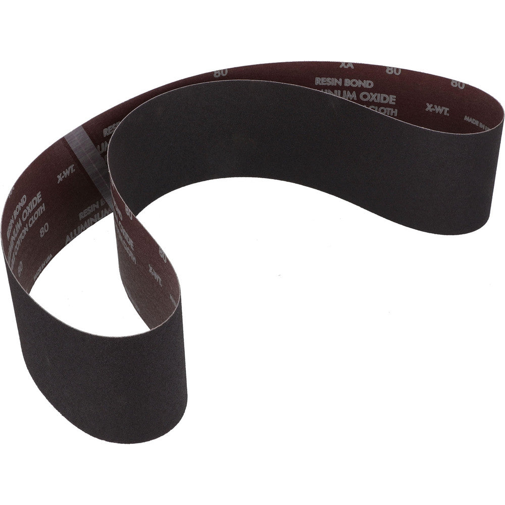 Norton 78072722165 Abrasive Belt  4" Wide, 54" OAL, 80 Grit, Aluminum Oxide