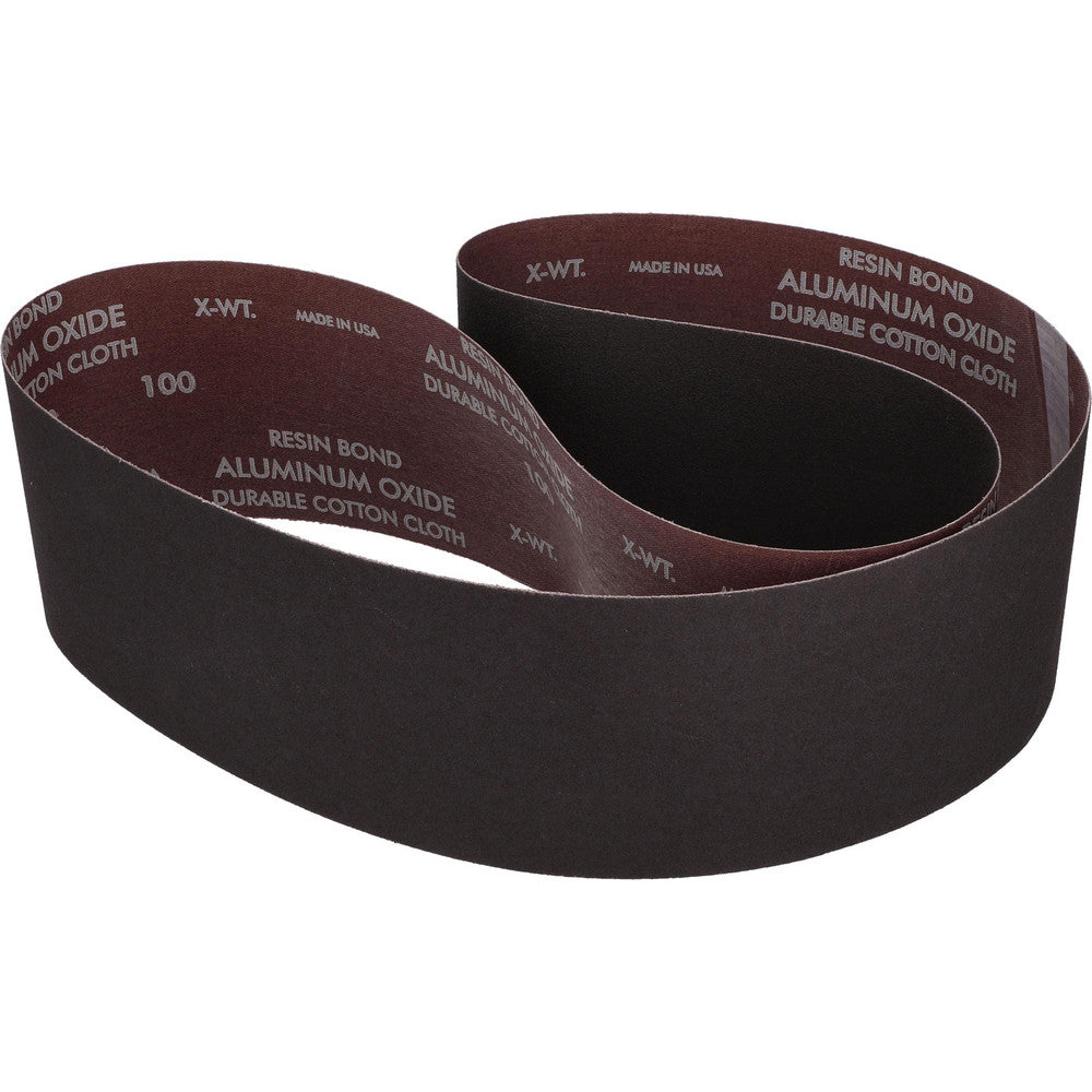 Norton 78072722160 Abrasive Belt  4" Wide, 54" OAL, 100 Grit, Aluminum Oxide